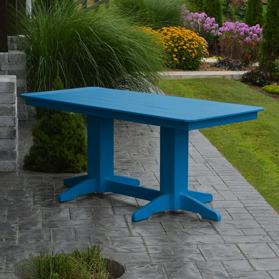 A & L Furniture Poly 72 x 33 in. Rectangle Outdoor Dining Table