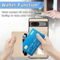 thumbnail image 2 of Allytech Card Holder Wallet Case for Google Pixel 8 Pro, Premium PU Leather Slim Fit Cash Pocket Shockproof Wallet Phone Case Cover for Google Pixel 8 Pro 6.7" - Blue, 2 of 10
