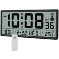 thumbnail image 1 of Reloj atómico WallArge con temperatura interior y exterior de 14.5 pulgadas, 1 of 6