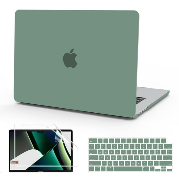 Funda B BELK compatible con MacBook Pro de 14 pulgadas, color verde medianoche