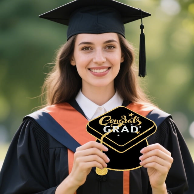 Black-Friday Graduation Advice Cards 10-Pack | 5.91x5.91 Inch Blank Greeting Cards for Graduates