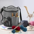 thumbnail image 3 of BKSDUEH Knitting Bag, Yarn Organizer Tote Bag Portable Storage Bag for Yarns, Carrying Projects, Knitting Needles, Crochet Hooks, Manuals and Other Accessories, 3 of 9
