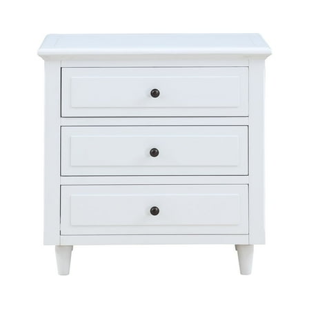 Nightstand, Bedside Table With 3 Sliding Drawers Solid Wood File Cabinet Storage Table, Modern Bedside Cabinet For Office, Bedroom 28.1''Hx27.9''Wx16.9''D