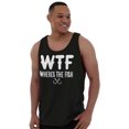 thumbnail image 3 of WTF Where's the Fish Fisherman Funny Tank Top Sleeveless Tee Men Brisco Brands S, 3 of 5