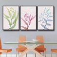 thumbnail image 3 of wall26 3 Piece Framed Canvas Wall Art for Living Room, Bedroom Leaf Theme Canvas Prints for Home Decoration Ready to Hang - 16"x24"x3 Panels, 3 of 5