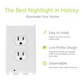 thumbnail image 3 of GuideLight LED Night Light Wall Outlet Coverplate - for Duplex Electrical OUTLETS (6 Pack), 3 of 5