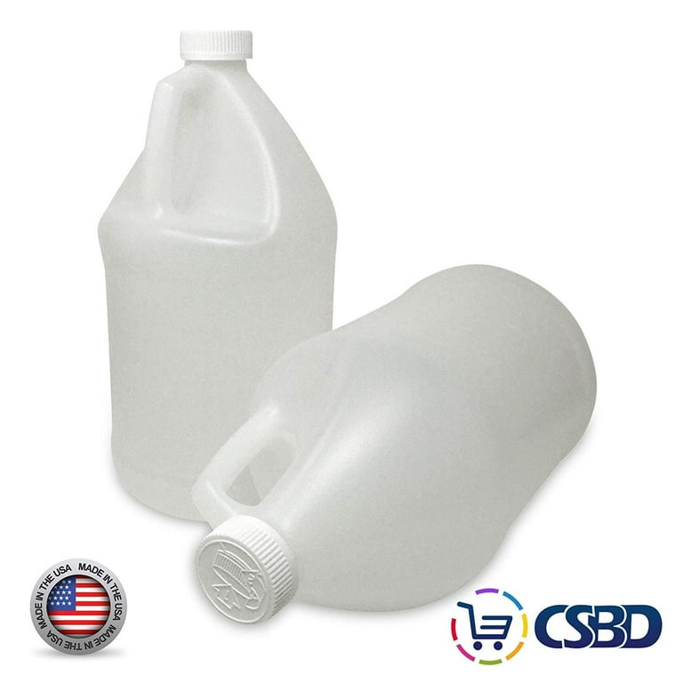 1 Gallon (128 oz.) Translucent HDPE Industrial Round Jug