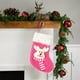 thumbnail image 5 of pstuiky Calcetines navideños (1 unidad) Calcetines navideños de tela Bolsa de regalo navideña Adorno para árbol de Navidad/chimenea/ventana/escalera, 5 of 6