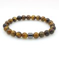 thumbnail image 1 of Pulsera para dejar de fumar para hombres Granos magnéticos de hematita LingWen 1327534313383, 1 of 1