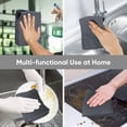 thumbnail image 6 of Waffle Weave Microfiber Cleaning Cloth, 6 Pack Highly Absorbent Cleaning Rag for Household, Reusable Kitchen Towels, Scratch-Free Barista Towels, 12 x 12 Inches, Grey, 6 of 8
