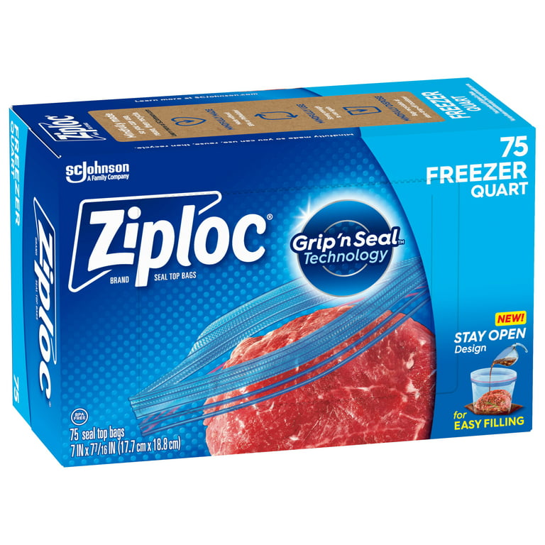 Shop, Ziploc Quart Freezer Bags