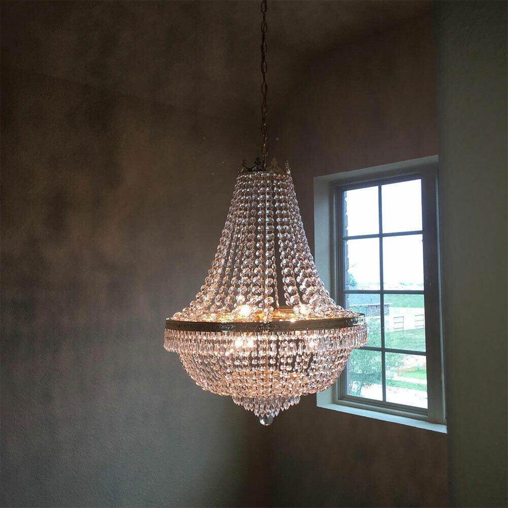 Modern Luxury Crystal Chandelier, Ceiling Lighting Fixtures, Pendant for Home Decoration 110-120V