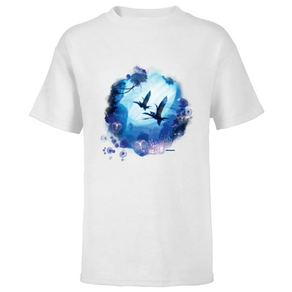 Avatar: The Way of Water Banshee Na’vi Night Flight - Short Sleeve T-Shirt for Kids - Customized-White