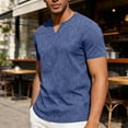 thumbnail image 5 of Mens Summer T-Shirts Short Sleeve V Neck Tshirts Shirts for Men Pullover Dressy Casual Going-Out Tees Tops Fathers Day Gifts, 5 of 7