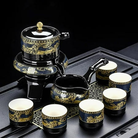 8 Pcs Household Ceramics Tea Pot Set Chinese Classical Ceramic Bone Teaset Porcelain Kung Fu Teapot Set For Gift