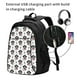 thumbnail image 2 of Balery DOG IS WEARING PIRATE COSTUME Mochila con carga USB para hombre y mujer - Mochila impermeable y antirrobo para laptop con puerto USB para viajes, trabajo, 2 of 7