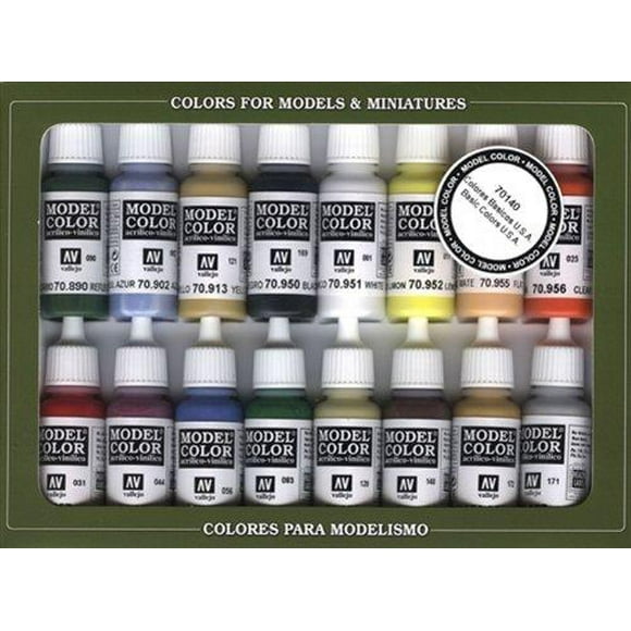 Vallejo Model Color Basic Paint Set