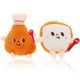 thumbnail image 1 of KAKOWELY 2 juguetes masticables para perros, adorables juguetes de peluche con diseño de dibujos animados para perros agresivos., 1 of 5
