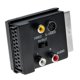thumbnail image 2 of Adaptador hembra negro para reproductores de DVD Bloque adaptador Scart de 21 pines con interruptor de entrada/salida Bloque adaptador Scart Conectores para automóvil, 2 of 5