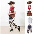 thumbnail image 2 of Aocisk Boys Outfits & Set May's Baby Western Cowboy Style Kids Set for Dress-Up and Imaginative Play Brown 2-3 Years, 2 of 9
