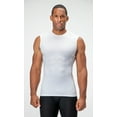 thumbnail image 5 of DEVOPS 3 Pack Men's Athletic Compression Shirts Sleeveless (Small, White/White/White), 5 of 7