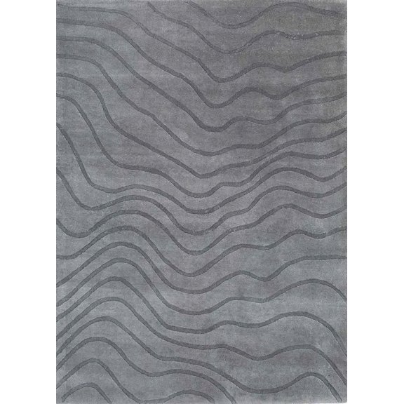New Look High Low Hand Tufted Wool Carpet Area Rug