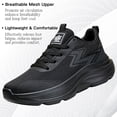 thumbnail image 5 of CHICVOMEY Women's Platform Walking Sneakers - Thick-Soled Breathable Running Sneakers with Arch Support Non-Slip - Lightweight Casual Outdoor Travel Shoes, 5 of 9