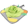 thumbnail image 3 of Rabbit Foraging Snuffle Mat with Hanging Rope for Slow Feeding, Polar Fleece Nose Work Pad for Anxiety Relief and Sensory Stimulation for Rabbits and, 3 of 5