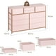 thumbnail image 2 of Historyli Cómoda de tela con 10 cajones para dormitorio,moderna cómoda,organizador de almacenamiento grande y ligero con compartimentos de tela para sala de estar y pasillo,mueble de TV de 139 cm, 2 of 8