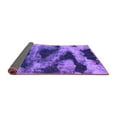 thumbnail image 2 of Ahgly Company Indoor Square Abstract Purple Modern Area Rugs, 7' Square, 2 of 4