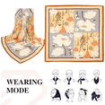 thumbnail image 4 of Yoyauz Silk Scarves Women's Neck Scarves With Satin Scarves For Headbands, Fashion Money Scarves, Handbags, Accessories, Accessories(33.5Inch）, 4 of 4