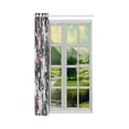 thumbnail image 3 of Mkhert Interesting Floral Blackout Window Curtain Kitchen Curtain 26X39 Inch, 2 Panels, 3 of 3