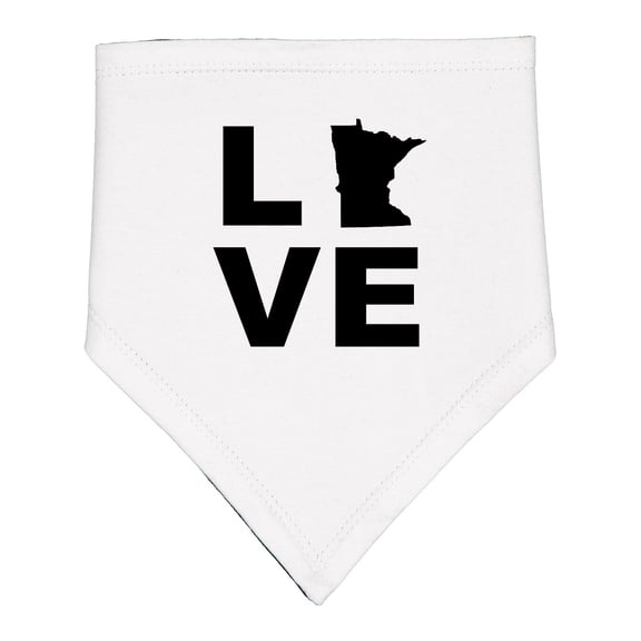 Inktastic Love Minnesota Baby Bandana Bib