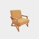 thumbnail image 1 of Sillon Hasani Tela Curri Mustard Madera Rosa Morada Inlab Muebles Sillon ocasional Sillon ocasional Hasani, 1 of 4