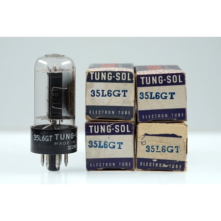 4 Vintage TungSol 35L6 GT Octal Beam Power Tube Power/Output Valve - BangyBang Tubes
