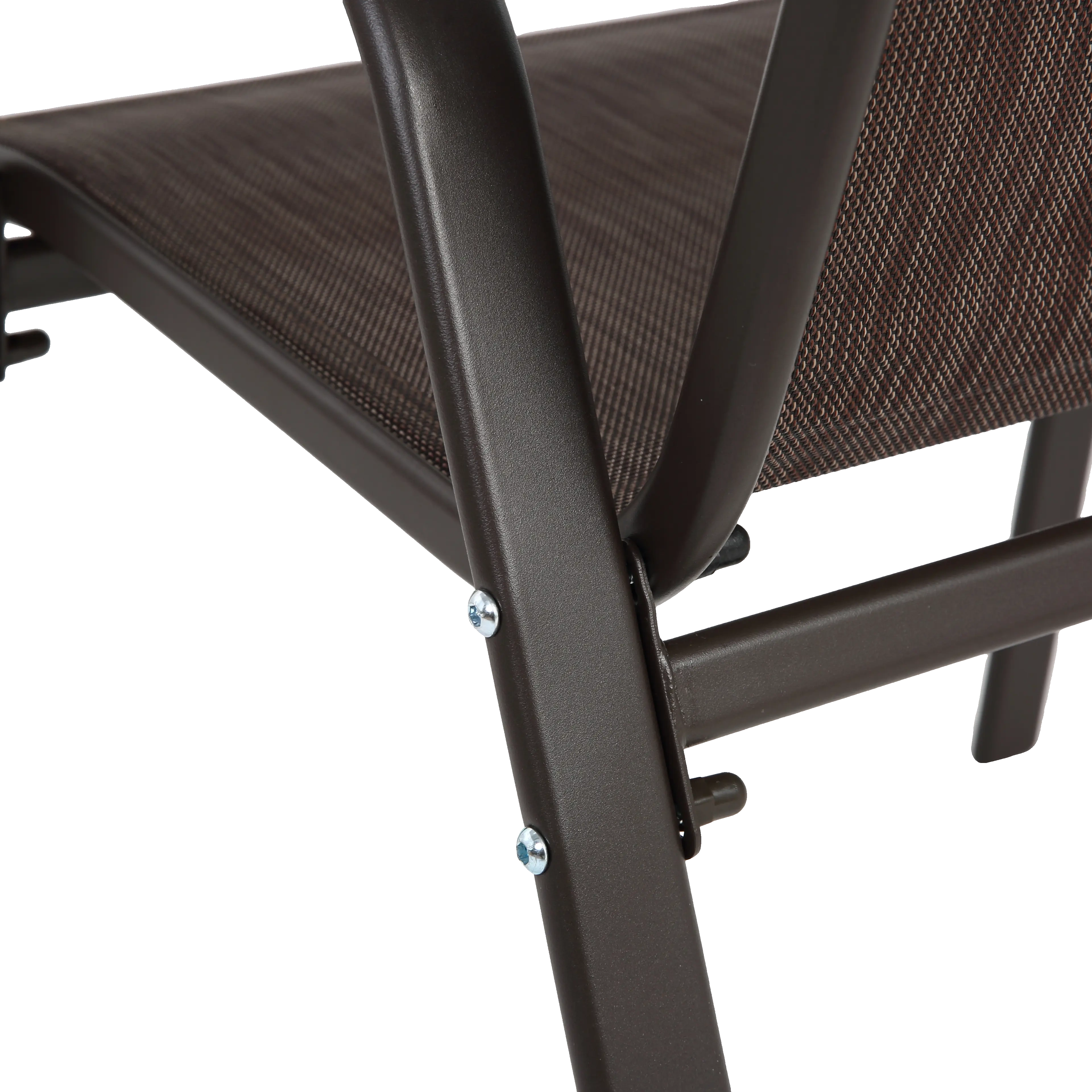 Aukfa 4 Pieces Patio Dining Chairs, Outdoor Bistro Chairs w/ High Backrest for Garden Patio,Brown