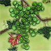 En Vogue B-239 Chianti Bottle and Glass Square - Decorative Ceramic Art Tile - 8 in. x 8 in.