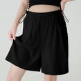 thumbnail image 6 of Ussuma Thin Pants for Pregnant Women with Abdomen Support Solid Color Breathable Maternity Shorts Elastic Waist Simple and Comfortable Summer Sports Go for A Walk Everyday Wear Dine Together L, 6 of 9