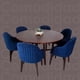 thumbnail image 4 of Silla de GAMUZA London Plus Ilios Innova Minimalista Sillón MODERNO para comedor ESTILO escandinavo color azul marino 58 cm x 55 cm x 94 cm, 4 of 8