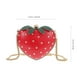 thumbnail image 5 of Bolso de fresa, bolso de cadena de fresa, bolso de hombro de fruta, lindo bolso de frutas de dibujos animados, accesorios kawaii para niñas, damas y mujeres, rojo, 5 of 7