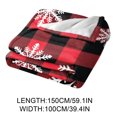 thumbnail image 4 of ¡Ahorra con Rebajas!, Manta navideña con estampado de copos de nieve y renos, cálida y decorativa para sofá de invierno Akmoler, 4 of 8