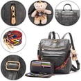 thumbnail image 4 of Set de 2 mochilas Soperwillton de piel sintética para mujer, 4 of 6