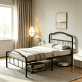 thumbnail image 2 of Apextella 14 in Twin Metal Platform Bed Frame with Headboard and Footboard, No Box Spring Needed, Underbed Storage, Black, 2 of 7
