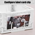 thumbnail image 4 of EGNMCR Storage Containers Desktop Folding Storage Basket Kitchen Household Refrigerator Industrial Style Coffee Corner Sundry Organising Basket Stackable Small Size Plastic Folding Storage Basket, 4 of 6
