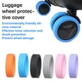 thumbnail image 2 of 8 Pcs Protecteurs de Roues de Valise en Silicone Chaussures de Roulette de Voyage Housse de Protection pour Valise Accessoires Bleu, 2 of 5