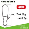 thumbnail image 1 of 30, 50 o 100 Uds., broches de pesca de acero inoxidable, Clips de bloqueo rápido, accesorios de conector de seguridad, aparejos para señuelos, ganchos, Clips Tan Jianjun unisex, 1 of 2