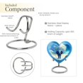 thumbnail image 4 of Guardian Elephant Memorial Heart Shapeds For Ashes - Urns For Adults Men & Women - Urns For Ashes Adult Female Mother - Adult Urns For Human Ashes Men (Size -3inch,1PC), 4 of 5