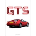 thumbnail image 1 of Pintura en lienzo de coche clásico deportivo, arte de pared, imágenes para sala de estar, decoración del hogar, póster impreso, Retro Cars 80s GTI, 1 of 4