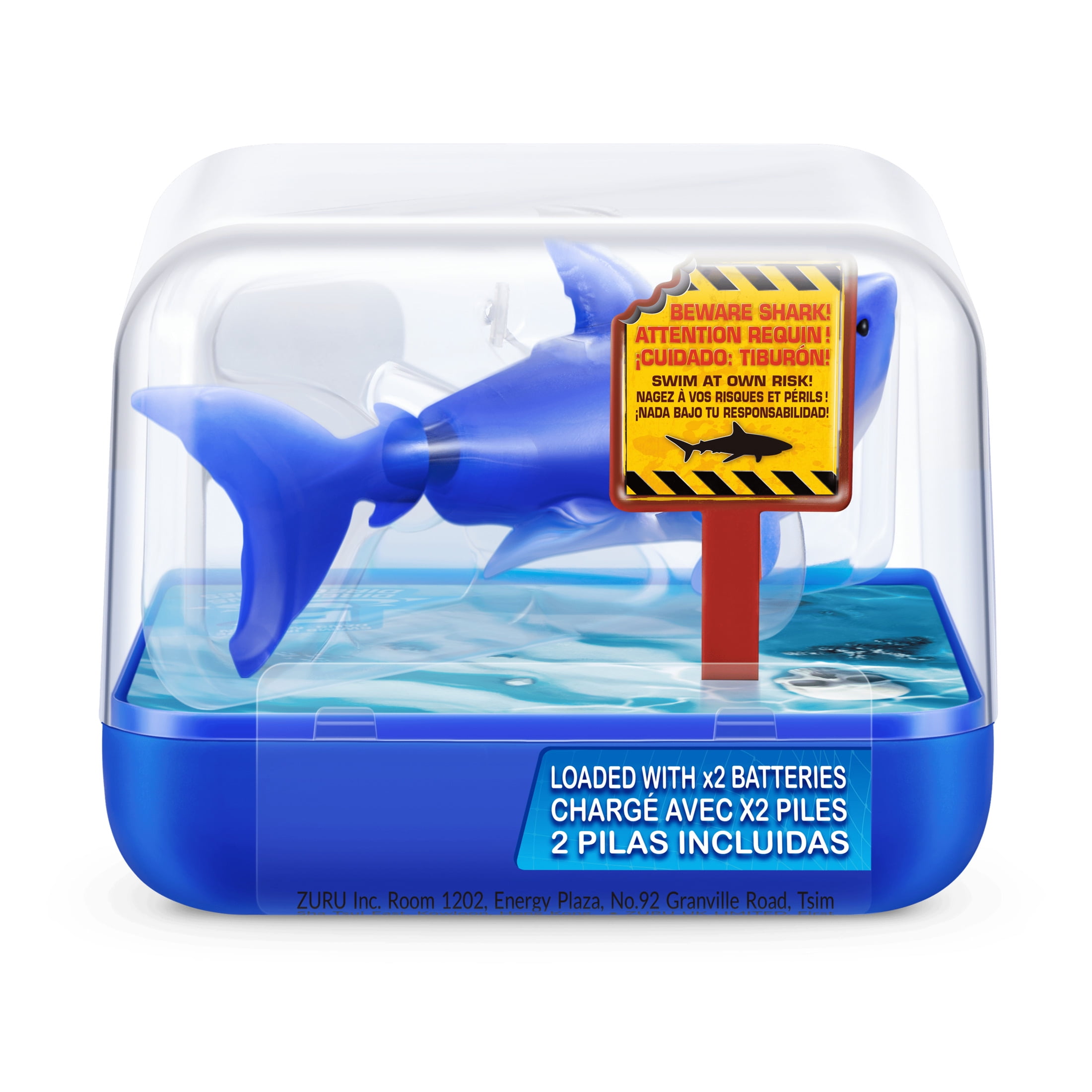 Robo Alive Water Activated Shark Robotic Bath Toy (Blue),for Kids, Tweens & Teens by ZURU
