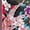 Pink, variant on Women Satin Daily Dress Summer New Long Qipao Print Flower Chinese Cheongsam Pink M YIWEI